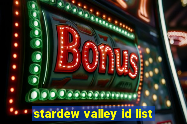 stardew valley id list